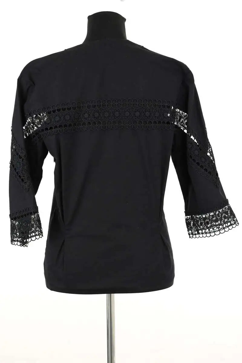 Blouse Sandro Noir en Coton