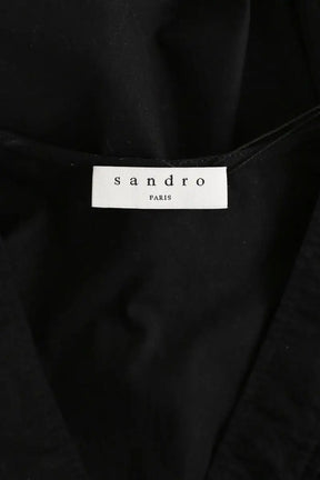 Blouse Sandro Noir en Coton