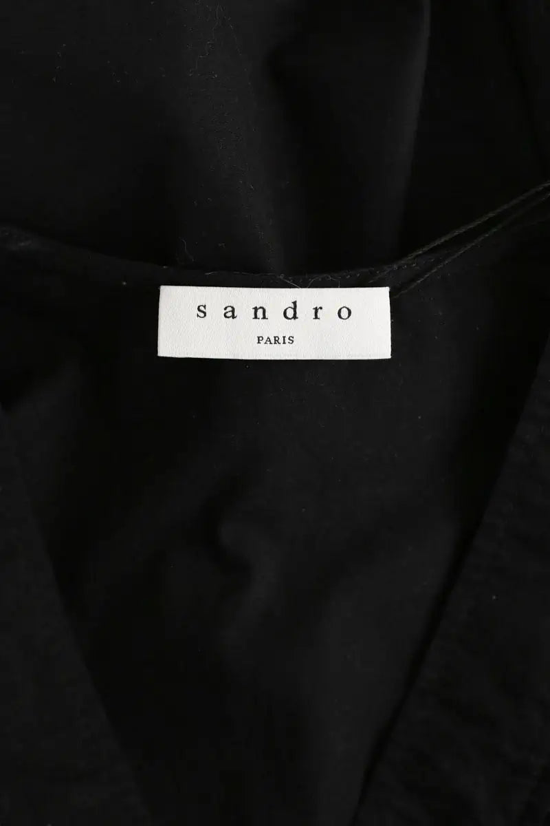 Blouse Sandro Noir en Coton