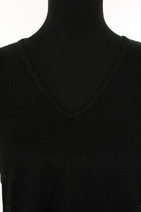 Blouse Sandro Noir en Lin