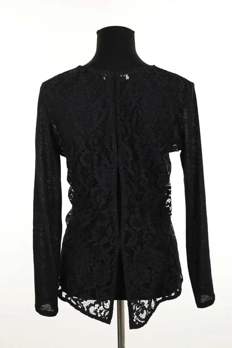 Blouse Sandro Noir en Lin
