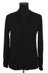 Blouse Sandro Noir en Polyester, taille S - Seconde Main