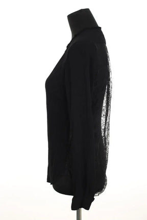 Blouse Sandro Noir en Polyester