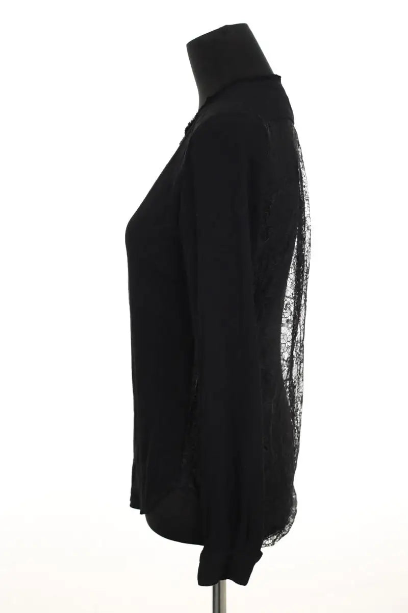Blouse Sandro Noir en Polyester