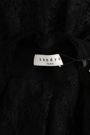 Blouse Sandro Noir en Polyester