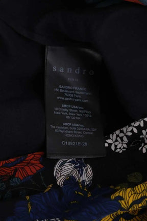 Blouse Sandro Noir en Soie