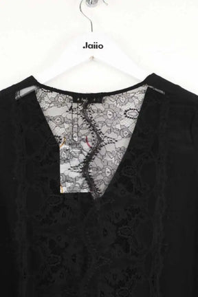 Blouse Sandro Noir en Soie