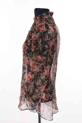 Blouse Sandro Noir en Soie