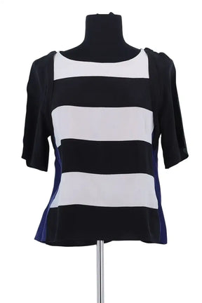 Blouse Sandro Noir en Soie, taille S - Seconde Main