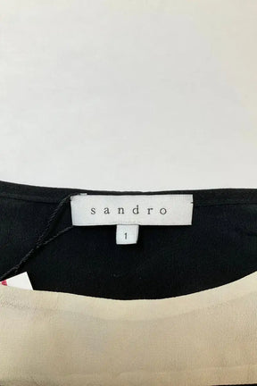 Blouse Sandro Noir en Soie