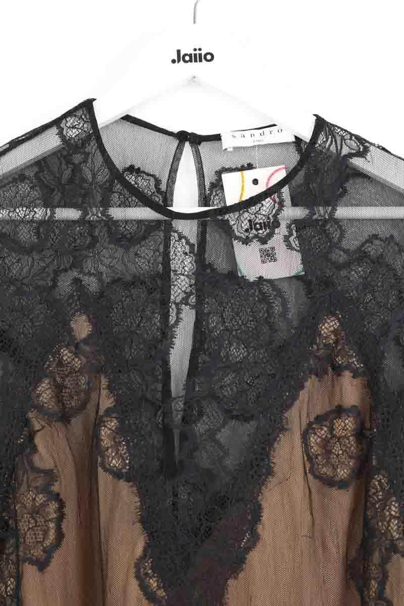 Blouse Sandro Noir en Synthétique