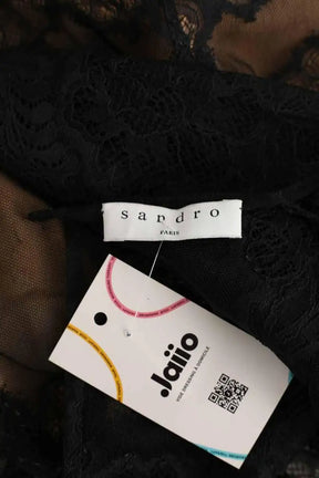 Blouse Sandro Noir en Synthétique