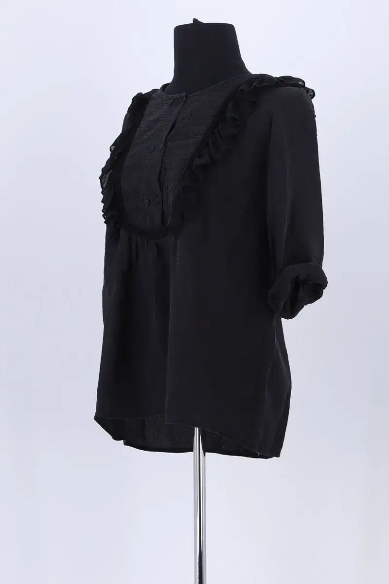 Blouse Sandro Noir en Synthétique