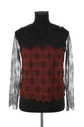 Blouse Sandro Noir en Synthétique, taille S - Seconde Main