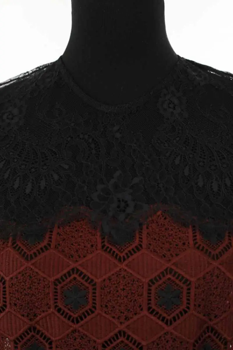 Blouse Sandro Noir en Synthétique