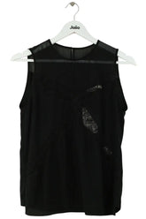 Blouse Sandro Noir en Synthétique, taille S - Seconde Main