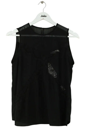 Blouse Sandro Noir en Synthétique, taille S - Seconde Main