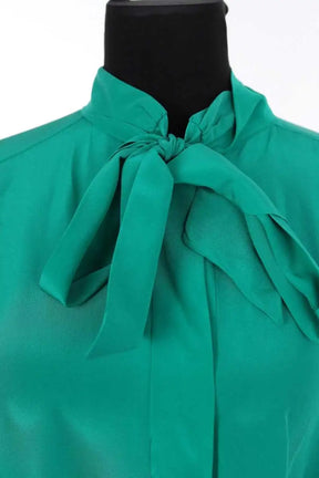 Blouse Sandro Vert en Soie