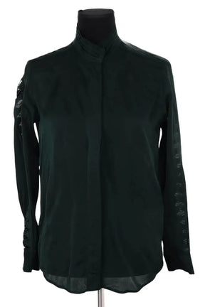 Blouse Sandro Vert en Viscose, taille S - Seconde Main