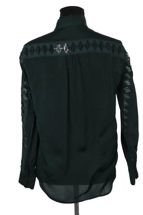 Blouse Sandro Vert en Viscose