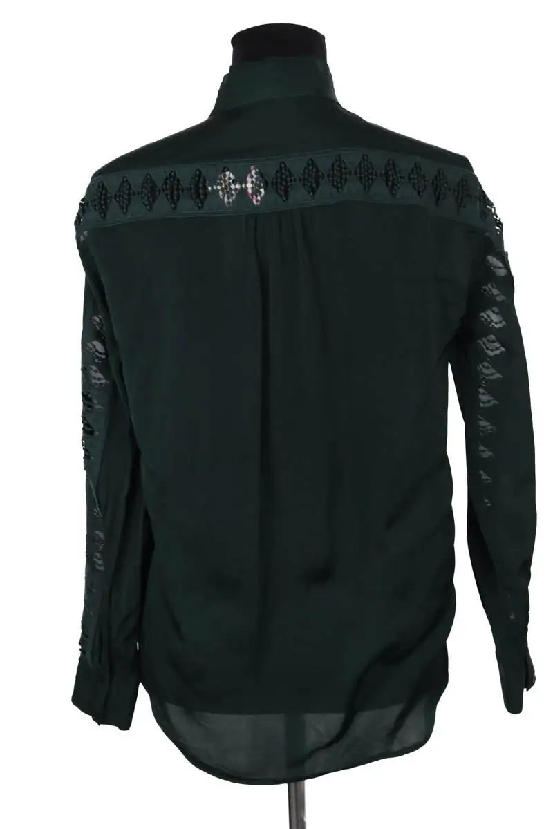 Blouse Sandro Vert en Viscose