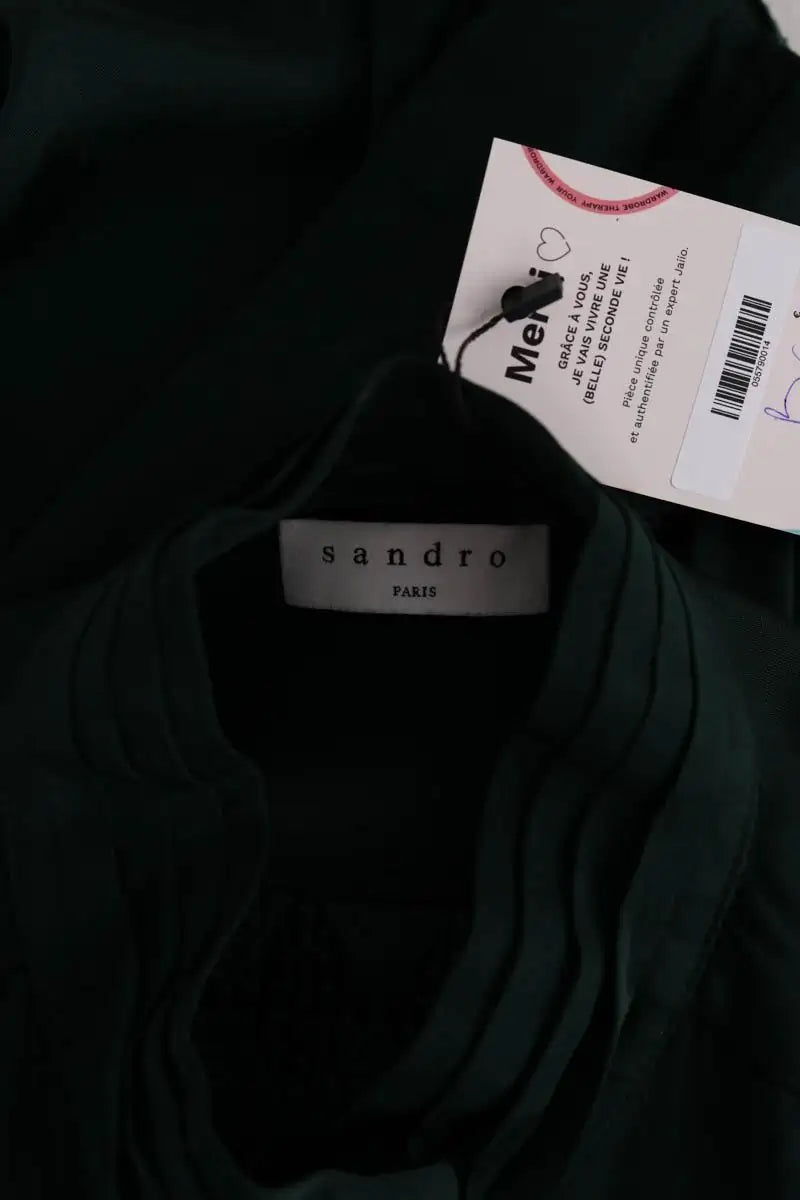 Blouse Sandro Vert en Viscose