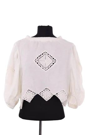 Blouse Sea Blanc en Lin, taille L - Seconde Main