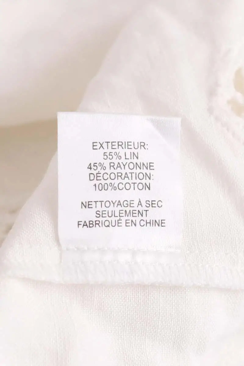 Blouse Sea Blanc en Lin