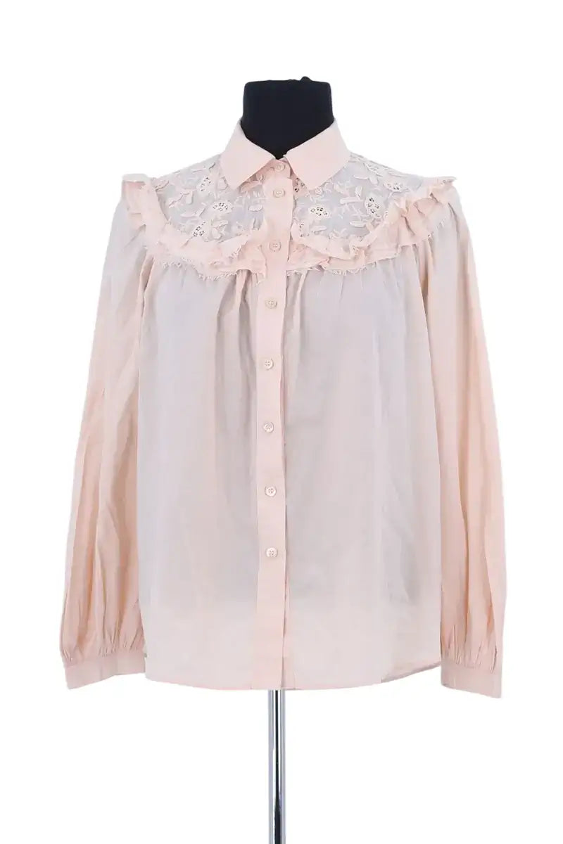 Blouse See By Chloé Rose en Coton, taille S - Seconde Main
