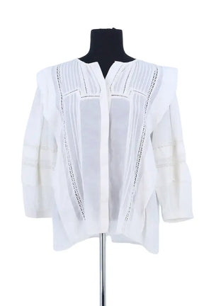 Blouse Sessun Blanc en Coton, taille S - Seconde Main