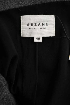 Blouse Sézane Anthracite en Viscose