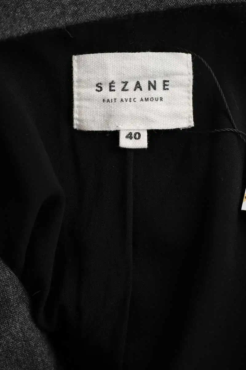 Blouse Sézane Anthracite en Viscose