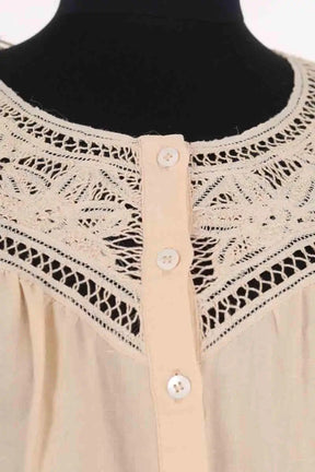 Blouse Sézane Beige en Coton