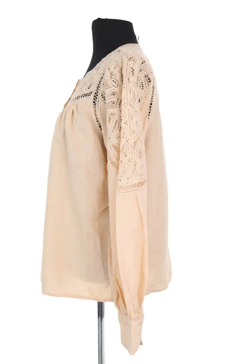 Blouse Sézane Beige en Coton