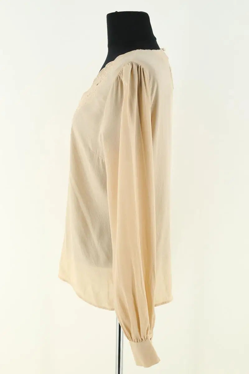 Blouse Sézane Beige en Soie