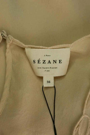 Blouse Sézane Beige en Soie