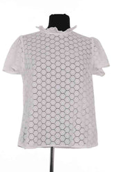 Blouse Sézane Blanc en Coton, taille L - Seconde Main
