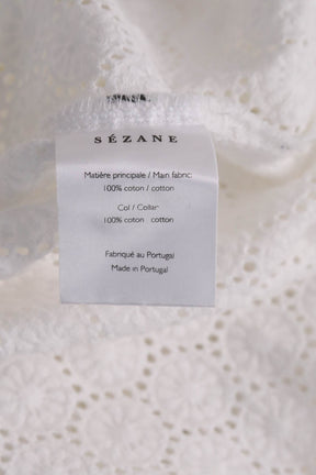 Blouse Sézane Blanc en Coton