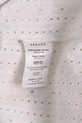 Blouse Sézane Blanc en Coton