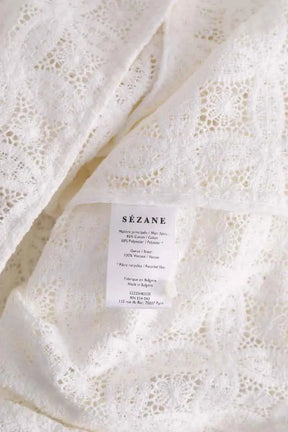Blouse Sézane Blanc en Coton