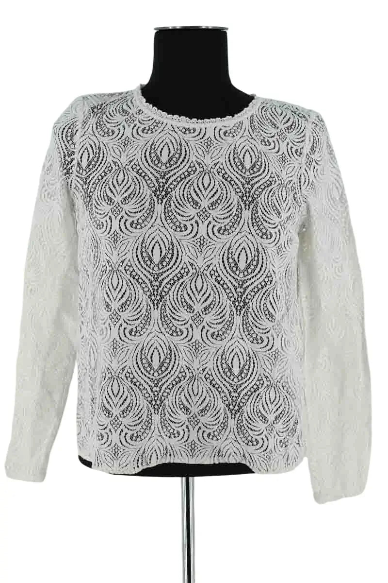 Blouse Sézane Blanc en Coton, taille S - Seconde Main
