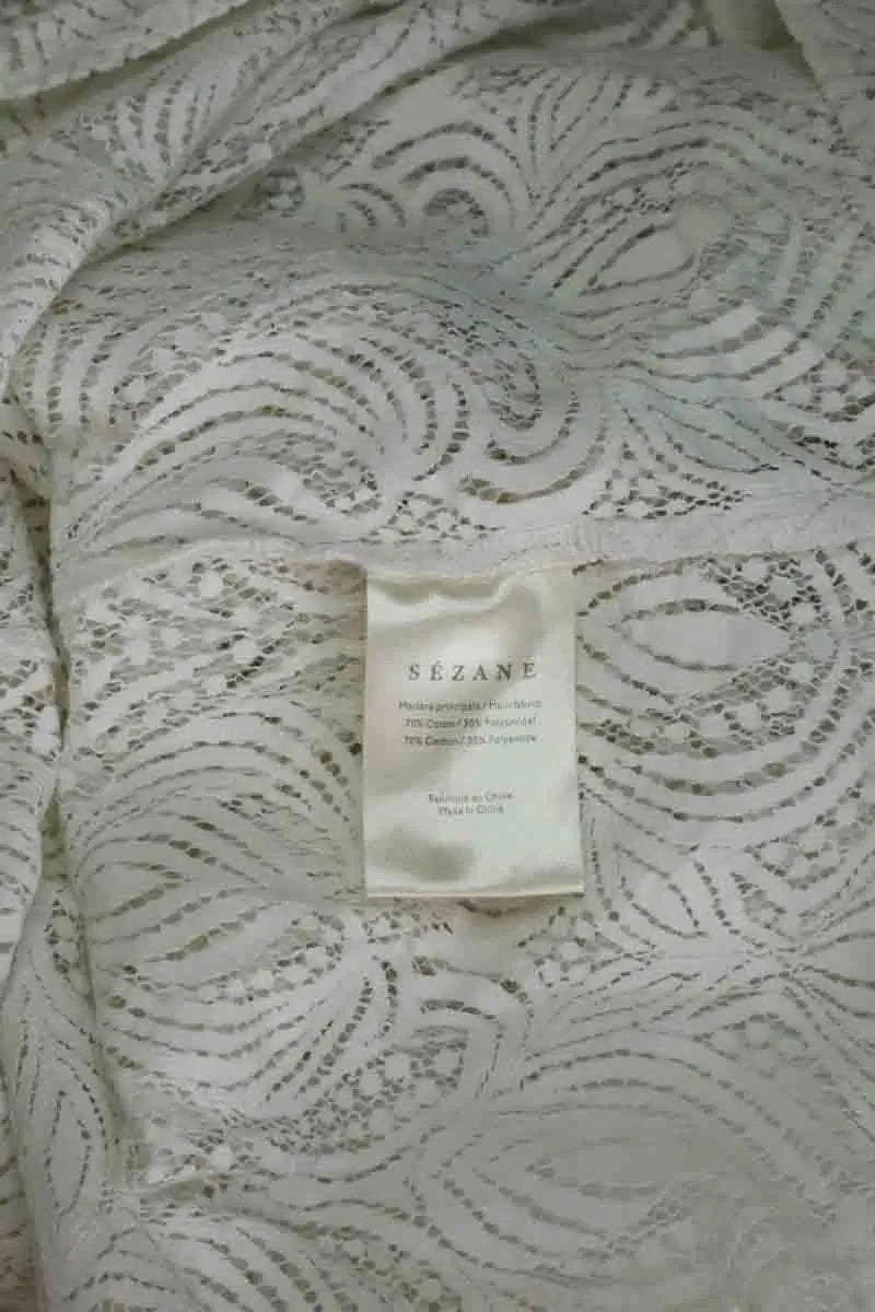 Blouse Sézane Blanc en Coton