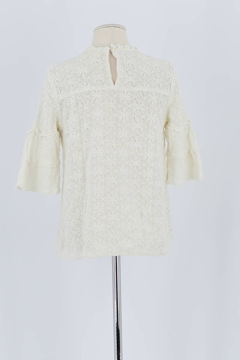 Blouse Sézane Blanc en Coton