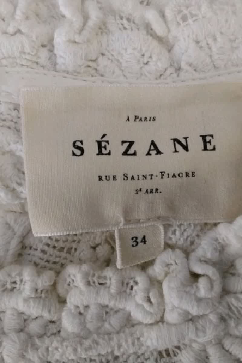 Blouse Sézane Blanc en Coton