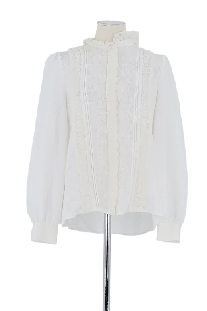 Blouse Sézane Blanc en Polyester, taille L - Seconde Main