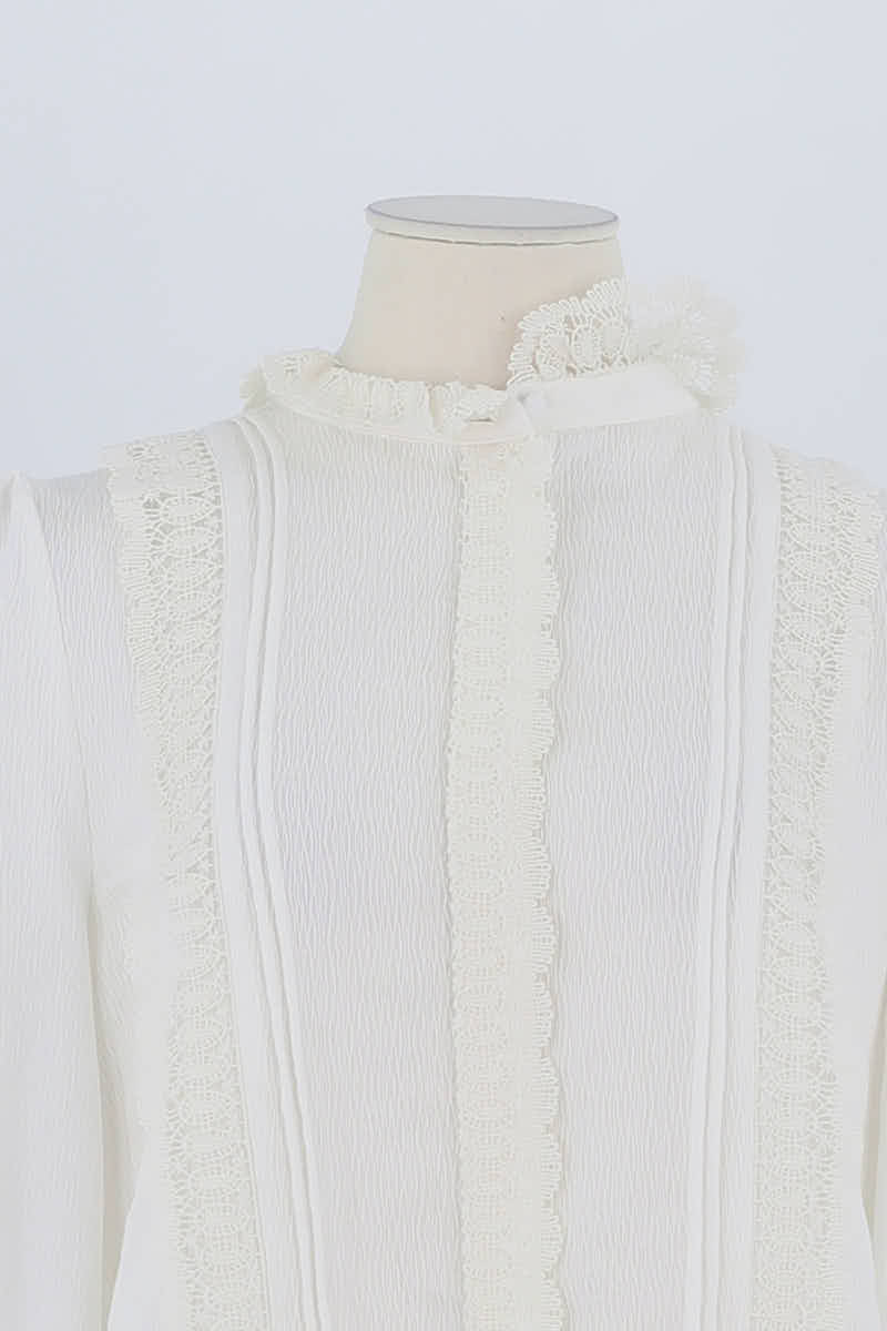 Blouse Sézane Blanc en Polyester