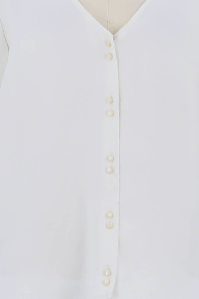 Blouse Sézane Blanc en Polyester