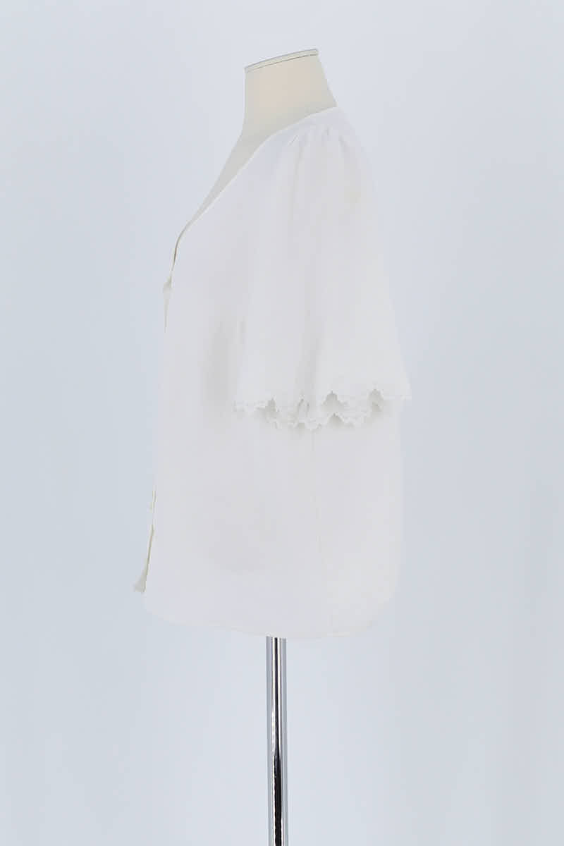Blouse Sézane Blanc en Polyester