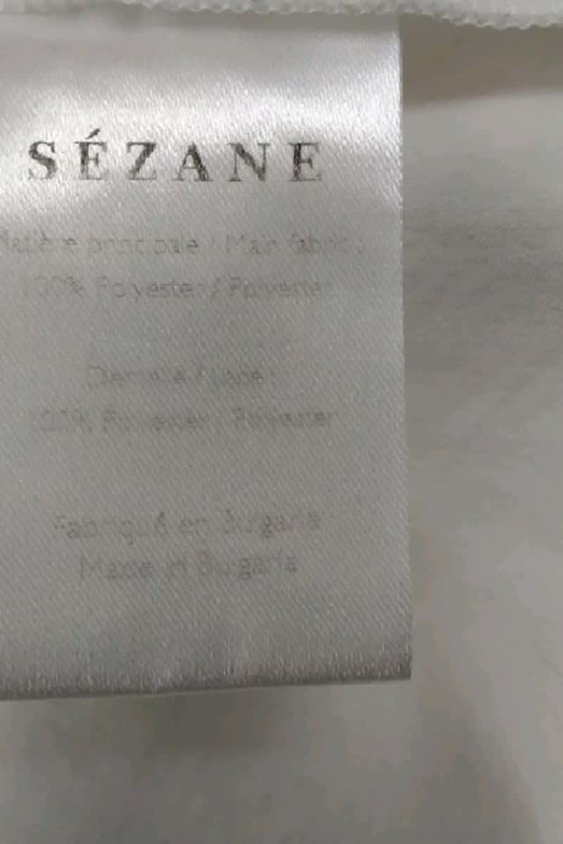 Blouse Sézane Blanc en Polyester