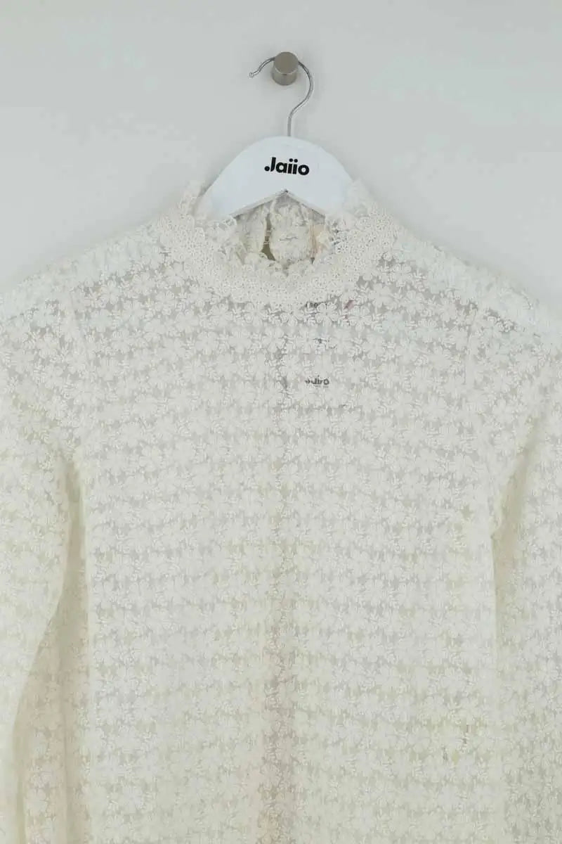 Blouse Sézane Blanc en Synthétique